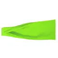 Diadema deportiva elástica verde fluorescente en tejido de punto transpirable - Verde Fluorescente
