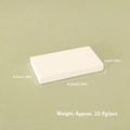 Base in miniatura bianca per scale di casa delle bambole, misure 8,5x4,6x1cm e peso di 22,9g - Tavola in Legno Media 1 pz