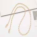 White leather woven chain strap with gold lobster clasps for bags and phone cases - White
