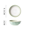 Cuenco pequeño de cerámica verde claro para salsas con relieve, 9,5 cm de diámetro - Verde Loto