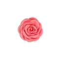 Detalle de flor de camelia de satén rosa coral para accesorios del cabello y ropa - Rojo Sandía