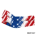 MGXT-017 USA flag and basketball print sun protection arm sleeves for outdoor sports - Basketball Stripe US Flag(MGXT-017)