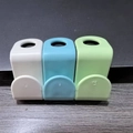 Ganci appendiabiti salvaspazio in plastica nei colori bianco, blu chiaro e verde chiaro - Pezzo Singolo / Bianco