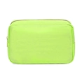 Trousse à maquillage vert citron étanche avec fermeture éclair dorée pour voyage - Vierge / Vert Néon