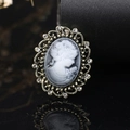 Black White Portrait Hollow Style (XD7383-2)
