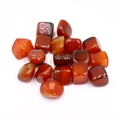 Polished natural red agate tumbled stones with smooth texture and banded patterns - Red Agate