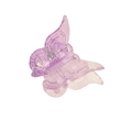 Mini-Schmetterlings-Haarklammer aus durchscheinendem lilafarbenem Kunststoff - Hellviolett