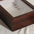 Deep brown wood display frame with transparent glass panel for DIY botanical specimens - 6 Inch (10.2x15.2cm) / Walnut
