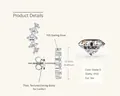 S925 sterling silver curved moissanite stud earrings featuring D color VVS1 gems - 0.37ct+0.37ct / Silver