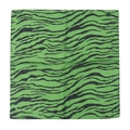 Zebra pattern green cotton bandana for hip-hop and outdoor cycling styling - Green and Black Pattern (D)