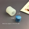 Detailansicht der Silikonform-Maße für DIY-Kerzen und Seifenherstellung Bastelarbeiten - Kleine Marshmallow-Form
