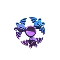 Rainbow gradient metal fidget spinner with triple-wing bat design on a white background - New Gradient Dazzling Bat