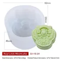 Molde de silicona para mooncake con diseño tradicional de candado Ruyi - Estilo Cerradura Ruyi 1 YB-64