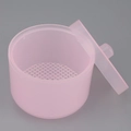 Scatola di sterilizzazione rosa traslucida per unghie con griglia interna di drenaggio - Rosa