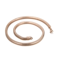 Polished rose gold stainless steel snake chain necklace for men with flexible design - 5mm Width 50cm Length / Rose Gold