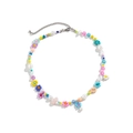 Collier marguerite avec perles colorées et perles d'imitation pour un style bohème chic - 02 Blanc K 5814