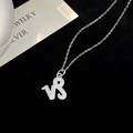S925 Sterling silver necklace with Capricorn constellation pendant and zircon accents - Capricorn Style (NS984) / 925 Silver