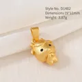 Matte gold zodiac sheep charm pendant D1482 19x11mm for DIY bracelet making - D1482 (Goat)