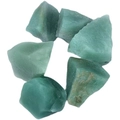 Set of six natural green aventurine raw stones for aromatherapy and home decoration - Green Aventurine