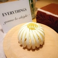 Modern white expandable bird nest hair clip claw in a stylish matte finish - Matte Cream