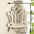 White lotus wooden floating corner shelf for crystals with hollow carved butterfly design - ms8131 White Lotus Corner