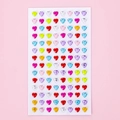 Assorted heart-shaped acrylic diamond stickers for DIY crafts and party decorations - Colorful Heart