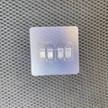 Transparent self-adhesive 4-hook strip for seamless wall mounting in kitchens - 7x7cm Transparent Double Claw Hook