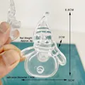 Transparent plastic snowman Christmas light accessory, size 6.8x5cm with 1.3cm socket - Christmas Snowman Accessory (13mm Socket)