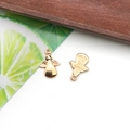 Rose gold angel charms for DIY jewelry featuring 'made for an Angel' engraving - 1Pc KC Gold Angel Charm - 12x17mm