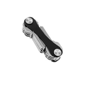 Organizer compatto per chiavi in metallo nero e argento per riporre le chiavi in modo sicuro - Nero