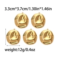 Colgantes de acero inoxidable bañados en oro 18K con textura de lava e información - Dorado