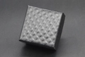 Minimalist black quilted leather jewelry box for titanium steel bracelets - One Size / Black