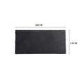 Rectangular 30x15cm black slate serving plate for sushi and steak with natural texture - Rectangular 30*15cm