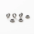 Polished gunmetal gray alphabet metal bead spacer with 1.8mm hole for jewelry making - Letter O / Silver Gray