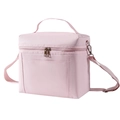 Rosa isolierte Kühltasche mit Tragegriff und verstellbarem Schultergurt für Picknick - Groß / Rosa