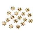 Perles intercalaires flocon de neige dorées pour création de bijoux DIY et bracelets - 100 Pcs/Paquet / Or Antique