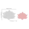 Lotus flower resin silicone mold for coasters with 16x12.9cm dimensions and 1.1cm thickness - Lotus Coaster No. 1