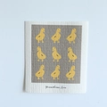 Absorbent wood pulp cotton dishcloth with cute yellow duck pattern and honeycomb texture - Yellow Duck