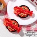 Miniature resin lobster food model with 3.1cm length for DIY crafts and magnets - Lobster Bowl