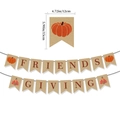 Specifiche dettagliate sulle dimensioni per striscione Friendsgiving in juta a tema autunno - Banner del Ringraziamento 2 (Friendsgiving)