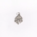 Pendentif méduse en argent serti de zircons brillants avec une finition en métal poli - Méduse en Zircone Argentée (Style 7)