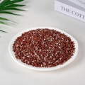 Natural red jasper crushed stone chips for home decor and crafts in a white plate - Red Jasper (3-5mm) 100g