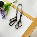 Adjustable black and white braided shoulder strap for nylon tote bags on white table - Black and White Strap