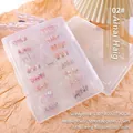 Medium transparent plastic nail art storage box with 72 slots and folding book design - Large Storage Box