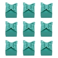 Teal hollow butterfly gift boxes in 3x3 layout for wedding favors and party candy packaging - Green