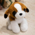 Plush Saint Bernard dog stuffed toy in a sitting pose with soft tricolor fur finish - Saint Bernard / 30cm