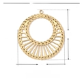 Gold Woven Hollow Round (VG157)