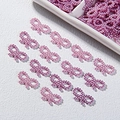 Pink ABS imitation pearl bow charms for DIY phone cases and cream glue accessories - 1x1.8cm / Purple