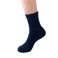 Flauschige Korallenfleece-Hausschuhsocken für Herren in Dunkelblau für gemütliche Abende - Einheitsgröße / Herren Navyblau