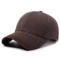 Casquette de baseball délavée vintage marron foncé avec motif graffiti subtil - Réglable / Gris